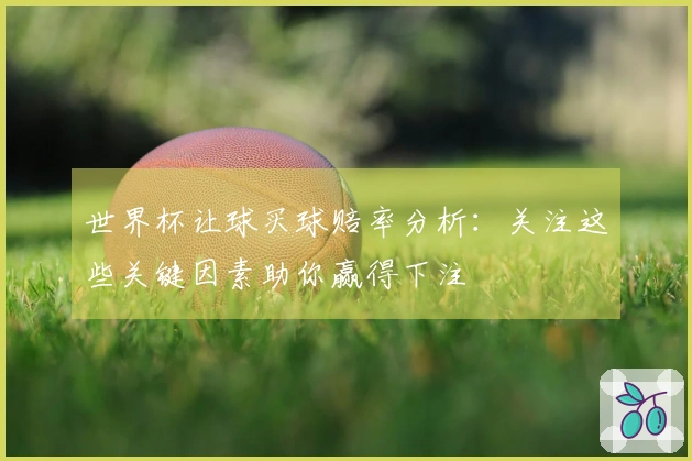世界杯让球买球赔率分析：关注这些关键因素助你赢得下注
